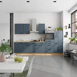 Küchenleerblock Easytouch Low o. Geräte Blau