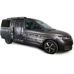 Mayr Van Schiebetürenmoskitonetz mit Reißverschluss für Caddy V (kurz)/ Connect (kurz) mit  Maschenweite Fine-mesh für Beifahrerseite rechts