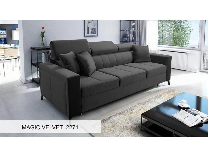 Best for Home Schlafsofa SIMON Schlafsofa mit Magicvelvet-Stoff – Stilvoll, bequem & funktional, Schlafsofa 1 Teile, Schlaffunktion, Relaxfunktion, moderner Magicvelvet-Bezug
