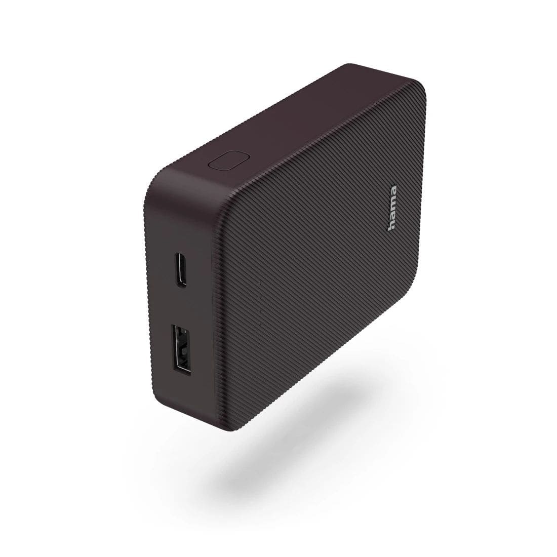 Hama 10000 mAh Powerbank USB Typ-C 201712 Power Pack Colour 10 (Pflaume) 00201712