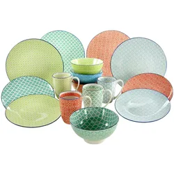 creaTable Kombiservice 16-tlg MEDITERRAN - B/H/T ca. 36.00x32.00x35.00