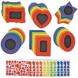 Colorations Einfärbungen – Dekorieren Sie Ihren eigenen Schaumstoff-Fotorahmen mit Selbstklebefolie