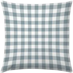 Traumschlaf Outdoor Dekokissenhülle Karo 40x40 cm | hellblau - blau