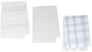 Melrose International Cotton Tea Towel (Set of 3)