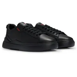 HUGO Herren Sneaker - Blake Tenn lt, Low, Schnürung, Echtleder, Logo Schwarz / EU 41