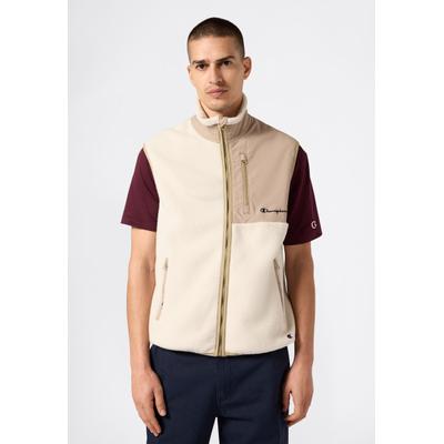 Fleeceweste CHAMPION "Polar Vest", Herren, Gr. L (52/54), beige (bhb, sphk), Obermaterial: 100% Polyester, Westen Fleeceweste, für Erwachsene, in leichter Qualität, aus Polyester