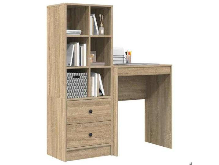 (Vente Chaude)Meuble ordinateur/Bureau PC - CLOUD - Cabinet de Bureau avec tiroir 2 pcs Chêne Sonoma 8773073