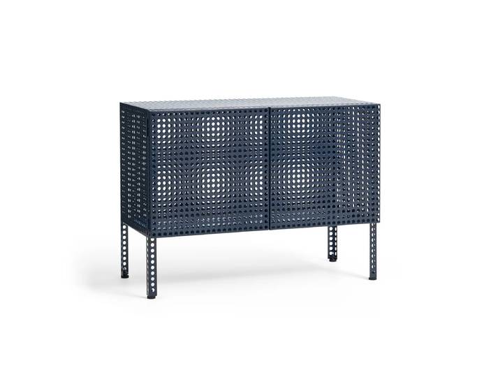 HAY - Perforated Cabinet S, steel blue