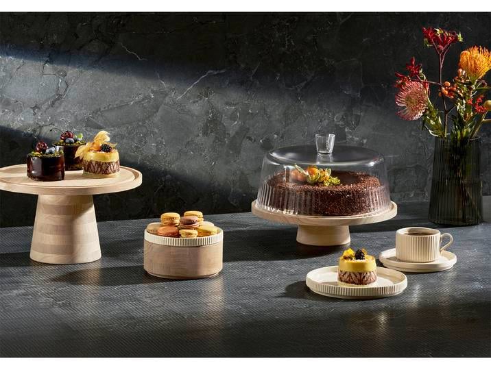 Plateau de service et à gâteau Huaxi 9cm Marron