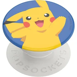 PopSockets PopGrip Premium Pikachu Knocked, Smartphone Halterung, Weiss, Gelb