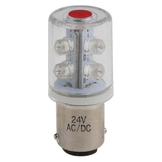 RS PRO LED 6-Chip-LED BA15d 24VAC/DC rot (209305)