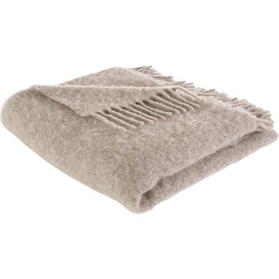 Plaid "Sinja", grau, B:140cm L:190cm, Polyacryl, Polyester, Wolle, LEGER HOME BY LENA GERCKE, Wohndecken, mit Fransen, Kuscheldecke