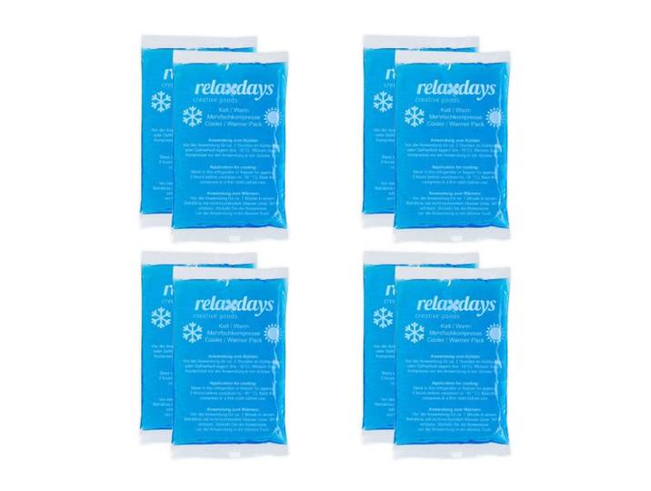 Relaxdays 16x Kühlpads rechteckig blau