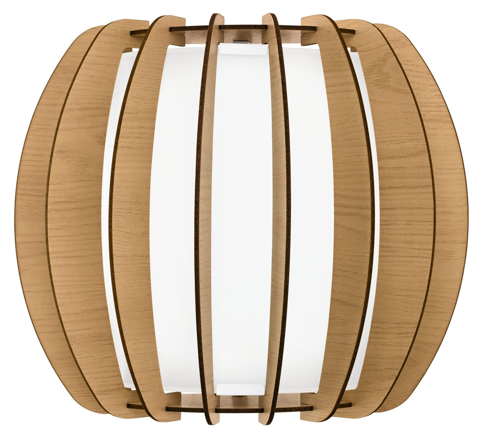 Eglo Stellato 1 Wandlamp, Wit, Hout, E27, IP20