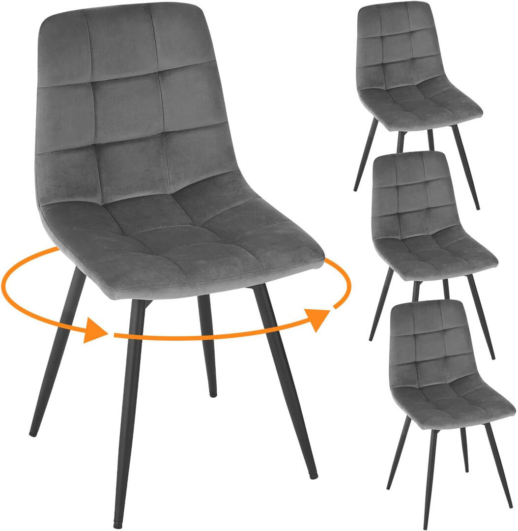 George Oliver 47 cm H Velvet Side Chair Black 83.5cm H X 41cm W X 41cm D
