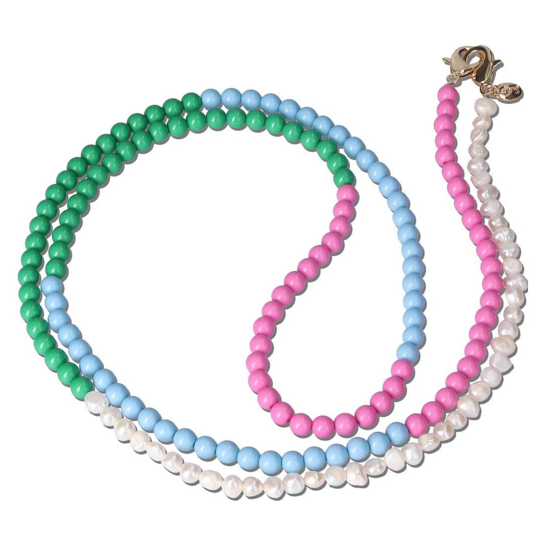 Casetastic Lanyard Beads and Pearls - Green/Pink/Blue(125cm) (CT-127922)