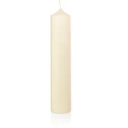 Wiedemann Kerzen Altarkerze 10% BW Elfenbein 700 x Ø 100 mm, 1 Stück; Bitte beachten: Nicht für Abbrand in Wohnräumen geeignet!