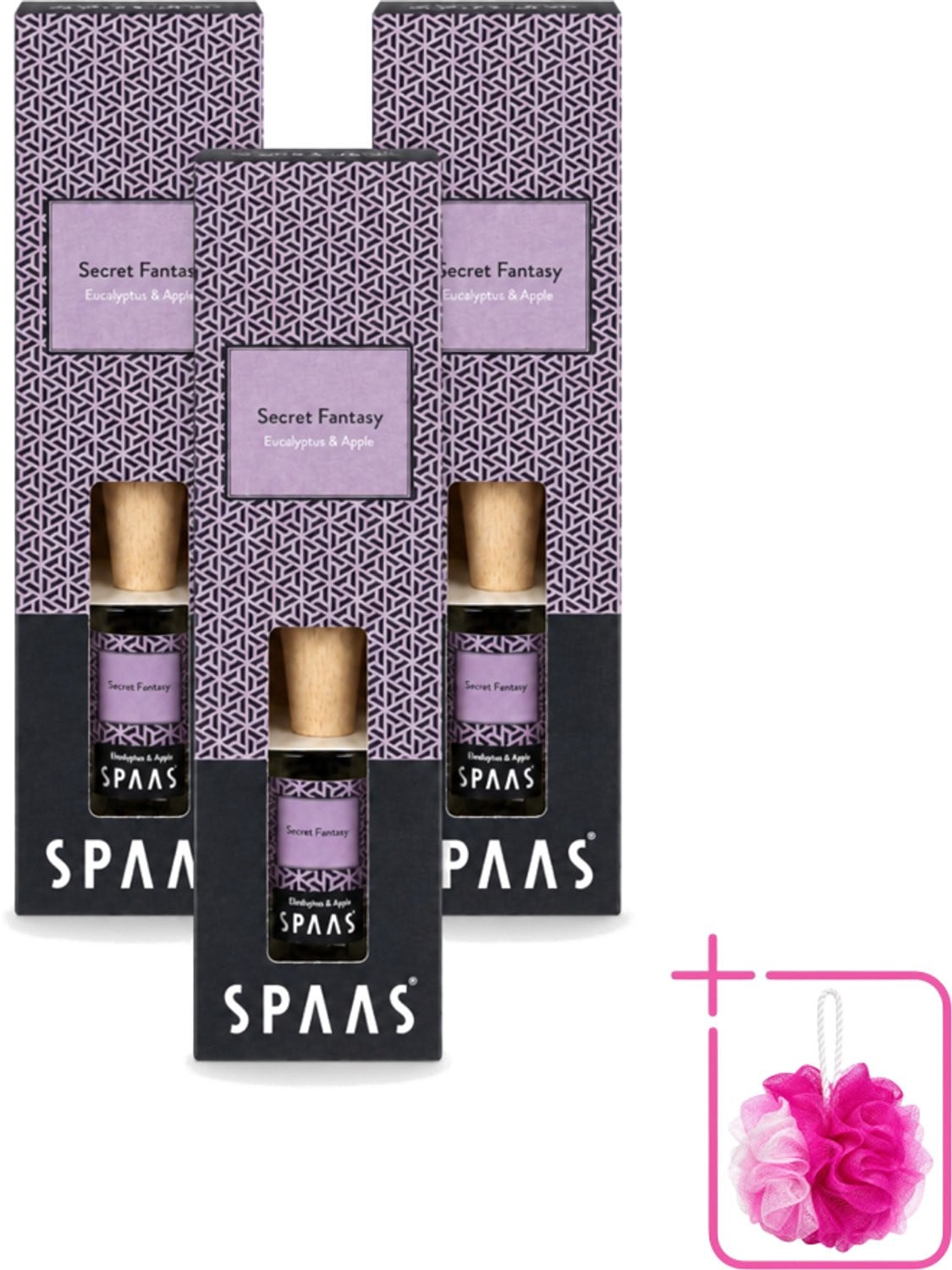 Spaas Geurstokjes Secret Fantasy Eucalyptus en Appel 3 x 80 ml