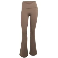 adidas 3 Stripes Studio All ME Flare X-Over Leggings Damen - khas