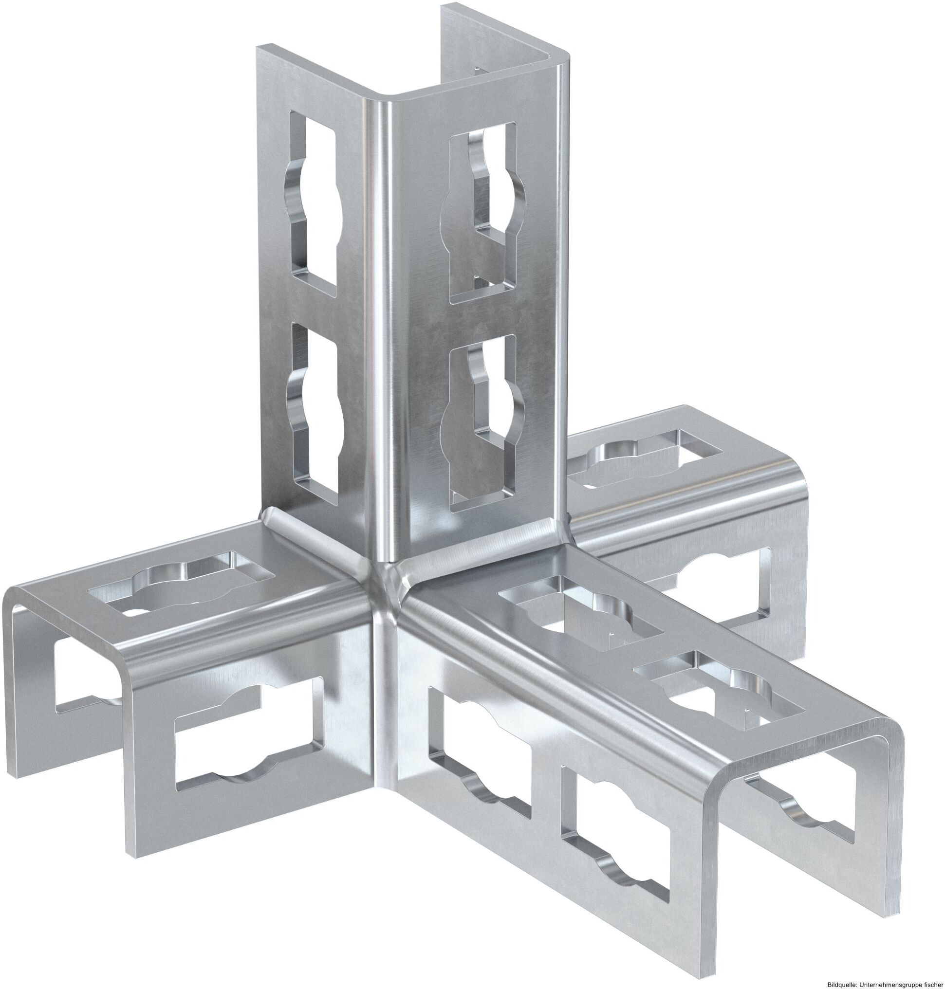 fischerwerke fischer Multidimensionaler Winkel PFUF 4D, 10 Stück