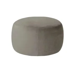 Samt Hocker  Amadi ¦ grau ¦ Maße (cm): B: 60 H: 40
