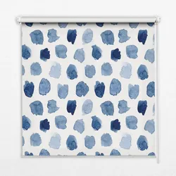 INNENROLLO - Fensterrollo - Rollo - 100x180 cm - Blaue Flecken