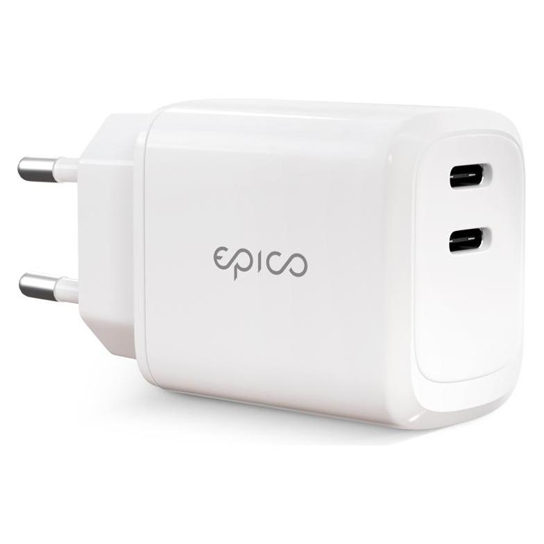 Epico CHARGER 45W 2XUSB-C WHITE (45 W, 2 Ports) (9915101100143)