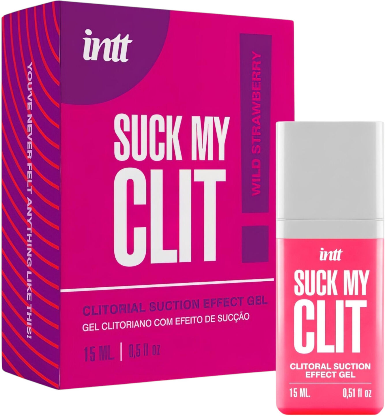 Intt Suck My Clit - clitoral stimulating gel for women - strawberry (15 ml)