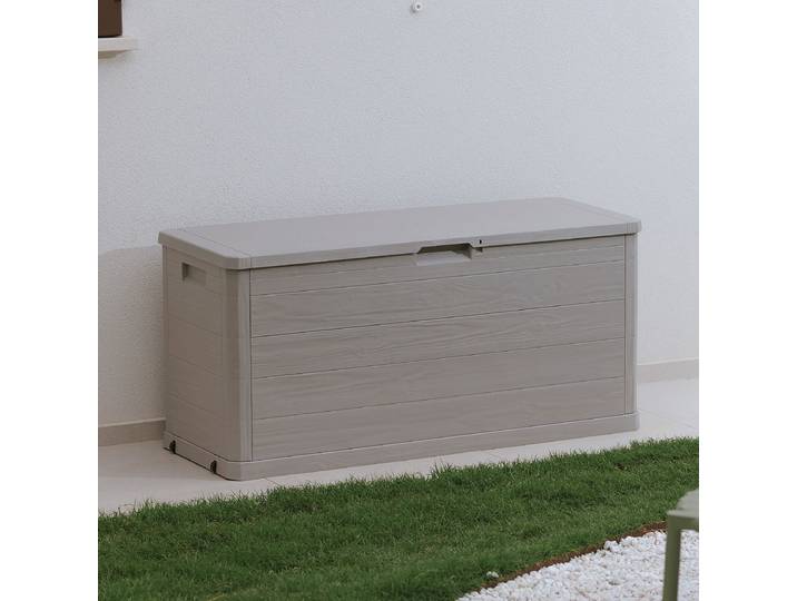 Gartenbox Woody's Multibox 117 x 45cm Grau/Grau