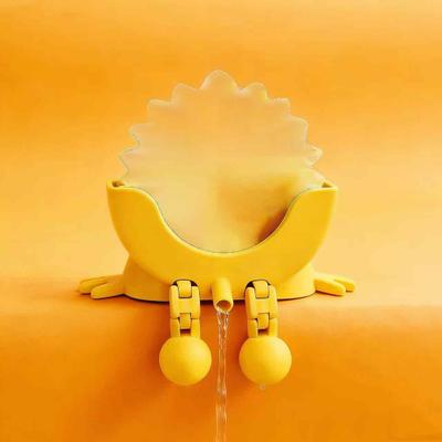 Multisell Products Hub Adjustable Drain Rack Holder, Smiling Sponge Holder With Drain, Kitchen Soap Storage Organizer 1