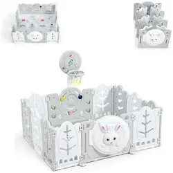 Moni, Laufgitter, Laufstall white Rabbit 160 x 115 cm (166 x 120 x 63 cm)