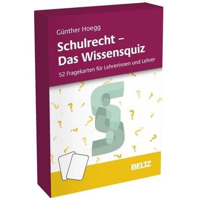 Schulrecht - Das Wissensquiz, Sonstige von Günther Hoegg, Beltz Verlagsgruppe GmbH & Co. KG