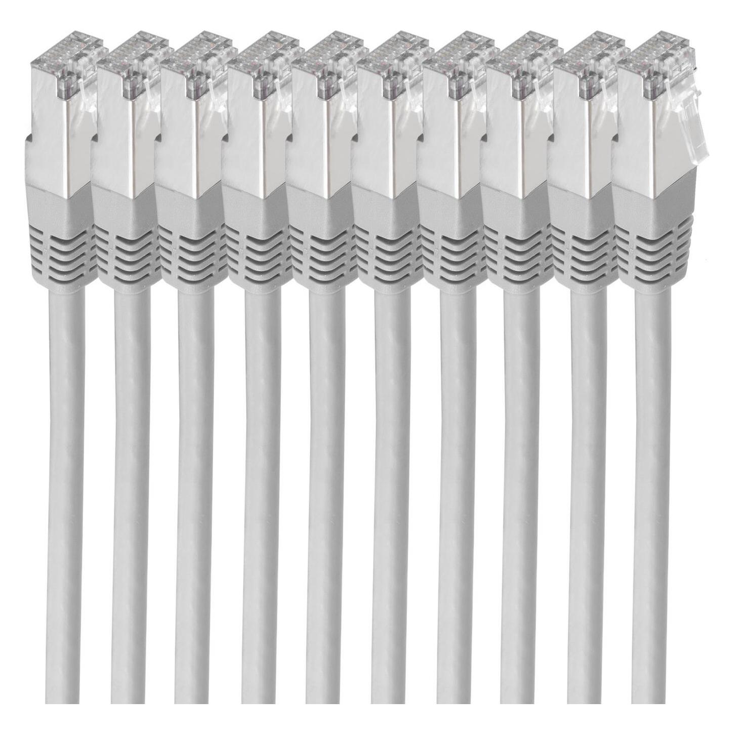 Shiverpeaks BS75713-H-SET10. Kabellänge: 3 m, Kabelstandard: Cat6, Kabelschirmung: S/FTP (S-STP), Anschluss 1: R (S/FTP, CAT6, 3 m) (BS75713-H-SET10)