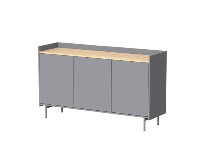 Vicco Kommode Velina, Grau, 140 x 82 cm mit 6 Fächern, geeignet zur Aufbewahrung von Kleidung und Haushaltsgegenständen