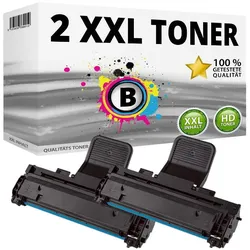 Druckfuxx, Toner, 2x Toner MLT-D1082S für Samsung ML-1640 ML-1641 ML-1645 ML-2240 ML-224