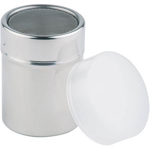APS Zuckerstreuer 00776, mit Netz und Deckel, für Puderzucker, aus Edelstahl, 150 ml