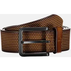 Geprägter Ledergürtel Braun 110