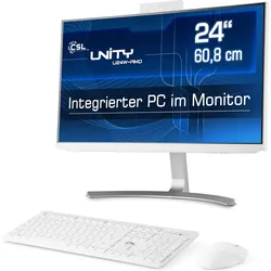 CSL AIO Unity U24W-AMD (1000 GB, 16 GB, AMD Ryzen 7 5700G, AMD Radeon Graphics), PC, Weiss