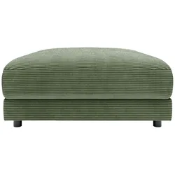 Jette Home Element Hocker in Cord Modulsofa Sila ¦ grün ¦ Maße (cm): B: 100 H: 43 T: 127.0
