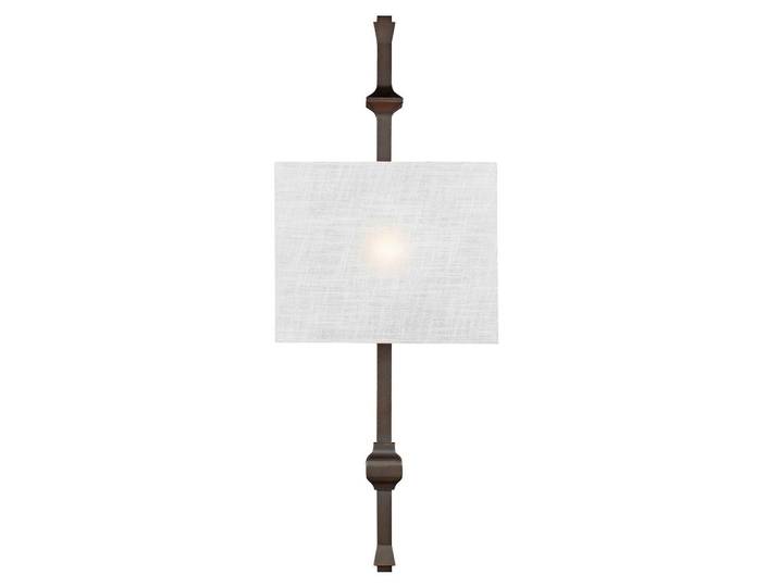 Elstead Lighting Wandleuchte Teva, Bronzefarben, Metall, Glas, 29.2x76.5x12.1 cm, RoHS, Lampen & Leuchten, Innenbeleuchtung, Spots & Strahler, Wandstrahler