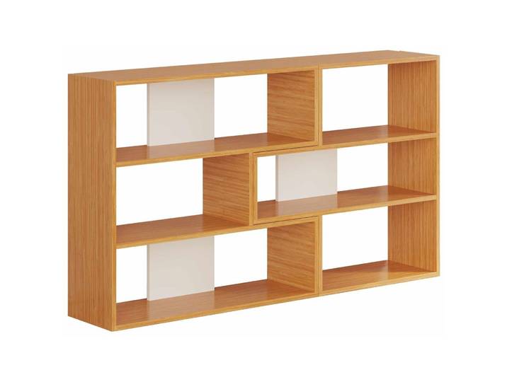 Bücherregal Georis Natur/Weiss Holzwerkstoff B 165 H 89 cm