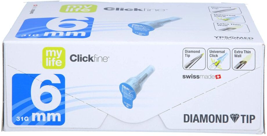Mylife Clickfine Pen-nadeln 6 Mm 32 G Diamond Tip