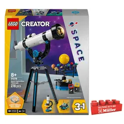 LEGO Creator 3-in-1-Set 31378 Weltraumteleskop, Spielzeug ab 8 Jahren