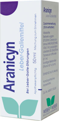WEBER & WEBER GmbH ARANICYN Leber Gallemittel Mischung 50 ml 02565166
