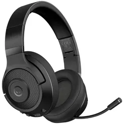 Lorgar Noah 500, Bluetooth gaming headset, 58 hours battery life, low latency, noise reduction (Kabellos), Gaming Headset, Schwarz