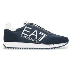 EA7 Unisex. 7X000541_AF18609 Vintage marineblaue Turnschuhe (38 2/3), Schnürsenkel, Lässig
