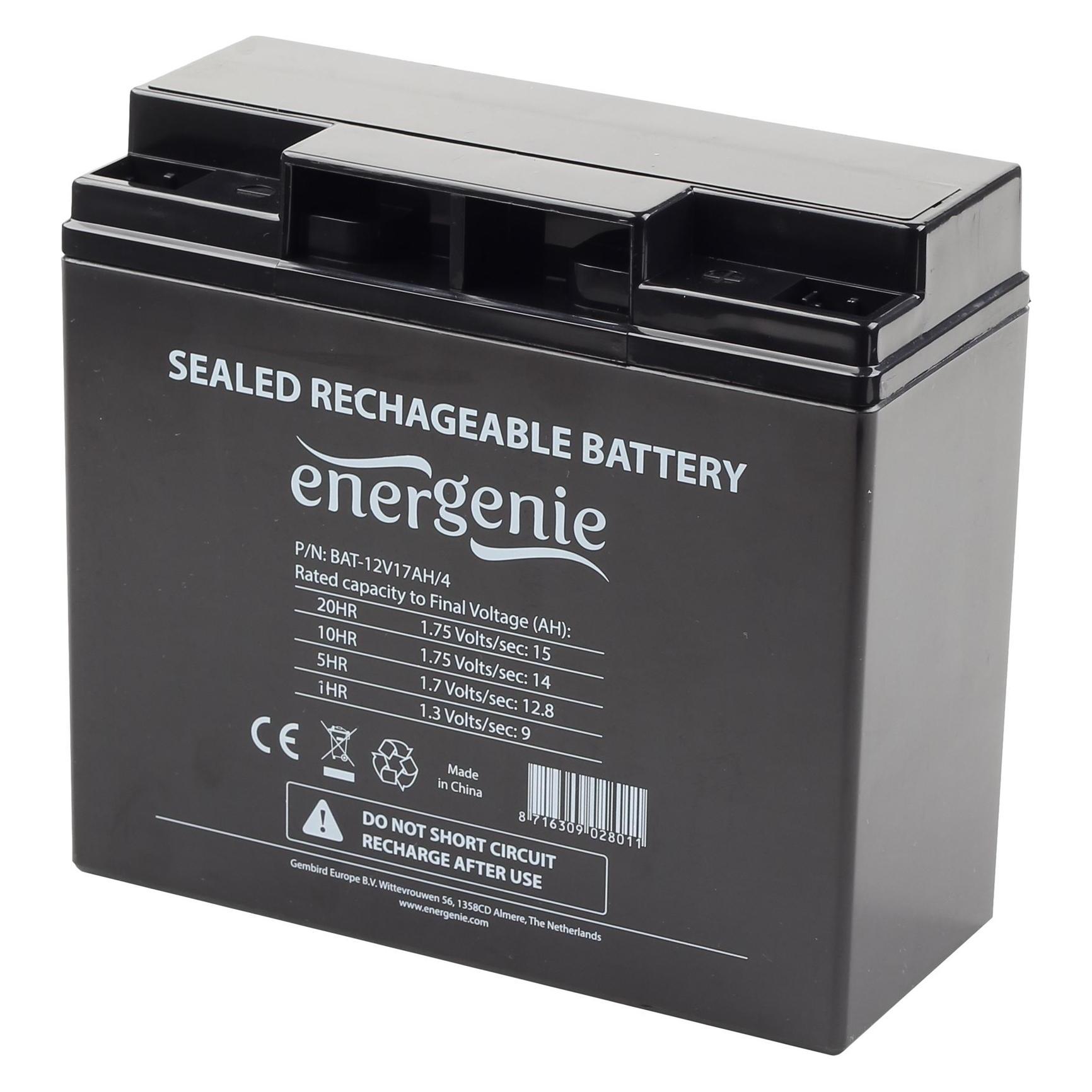 Gembird Battery 12V 17AH BAT-12V17AH/4 - Batterie - 17.000 mAh (BAT-12V17AH/4)