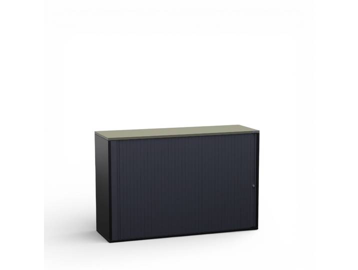 Rollladenschrank Tradingzone GO Swiss 0.0 x 0.0 cm, 2 Ordner hoch, Schwarz/Agavengrün, Neu - Optimale Raumnutzung