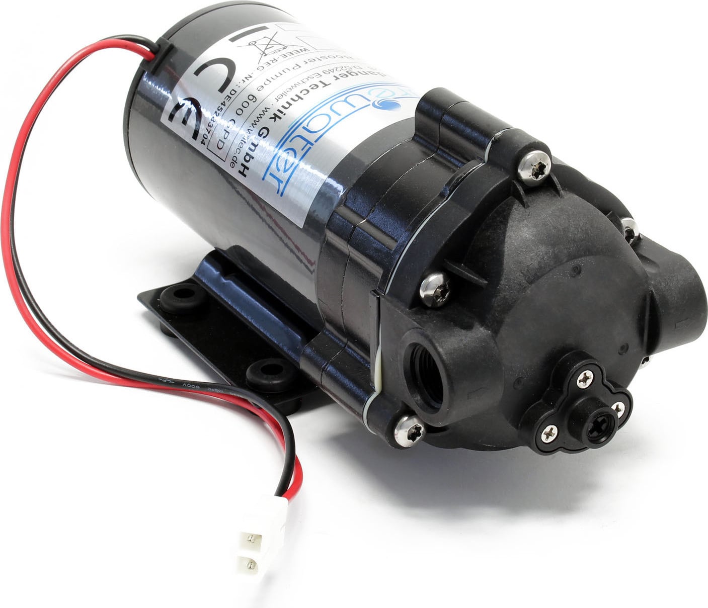 Wiltec drukverhogingspomp 600 GPD (2300 liter) boosterpomp 108 W voor omgekeerde osmose installaties