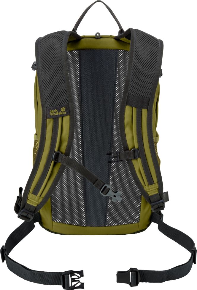 Daypack JACK WOLFSKIN "VELOCITY 12", grün (richolive), Rucksäcke, onesize, Obermaterial: 100% POLYESTER. Futter: 100% POLYESTER, Daypack, 12L Multisportrucksack, Trinksystem, komfortables Tragesystem